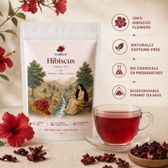 Gudheal Hibiscus Herbal Tea | 25 Tea Bags Pouch