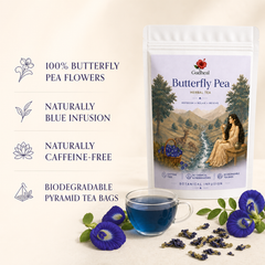Gudheal Butterfly Pea Flower Tea | 25 Tea Bags Pouch
