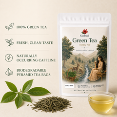 Gudheal Green Tea | 25 Tea Bags Pouch