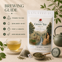 Gudheal Green Tea | 25 Tea Bags Pouch