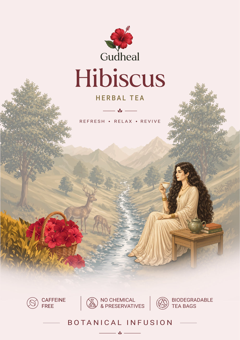 Hibiscus Herbal Tea – Antioxidant & Heart Health Tea