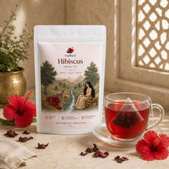 Gudheal Hibiscus Herbal Tea | 25 Tea Bags Pouch